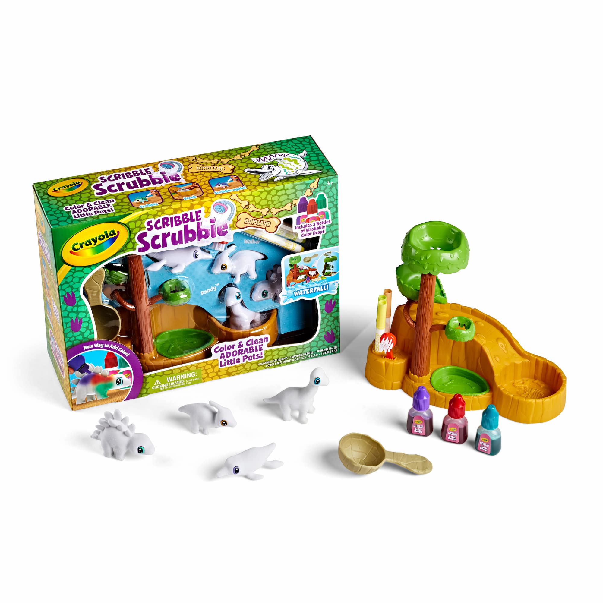 Crayola® Scribble Scrubbie® Waterfall Dinosaur Playset